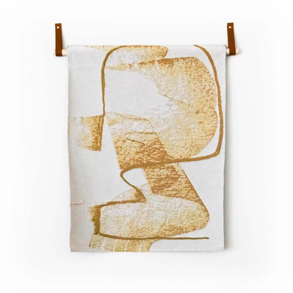 Fabric Art & Wall Hangings |  K-Apostrophe Golden Grizzly Tapestry Art Fabric Art & Wall Hangings